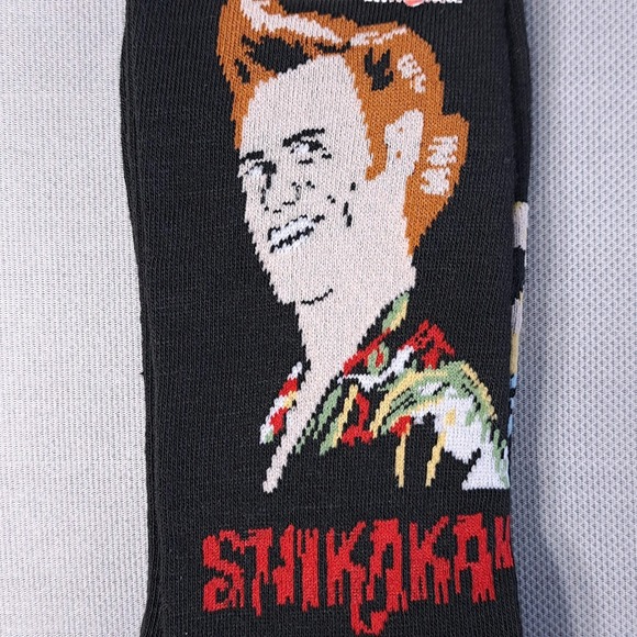 Lot of 3 2 Pair One Size Ace Ventura Socks Shoe Size U.S 7-12 Black/Gray - Picture 2 of 7